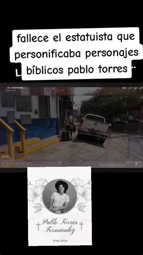 Fallece Pablo Torres, el estatuista que personificaba personajes bíblicos