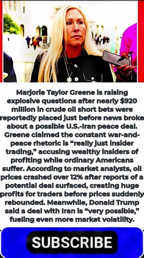 Marjorie Taylor Greene Claims Iran War Drama Is Really “Insider Trading”