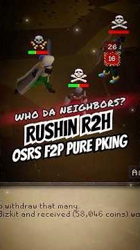 OSRS F2P Pure PKing Range 2H Combo KOs