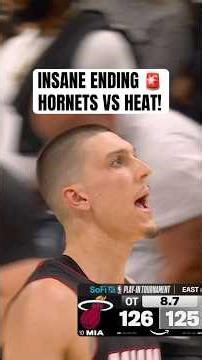 Wild end of game Hornets vs Heat!