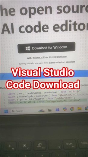 Visual Studio Code Download and install latest version #vscode #shorts