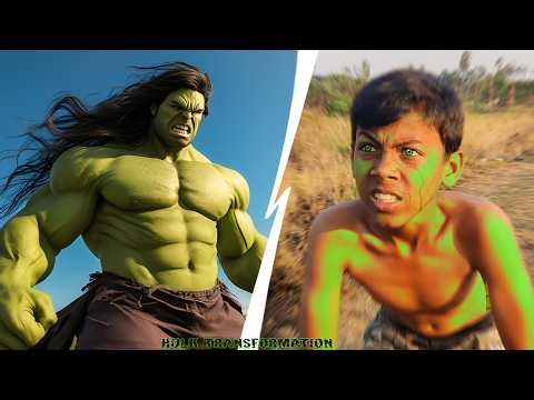 Best Hollywood Hulk Transformation In Real Life | Full Movie Scene #hulk #templerun #summertime