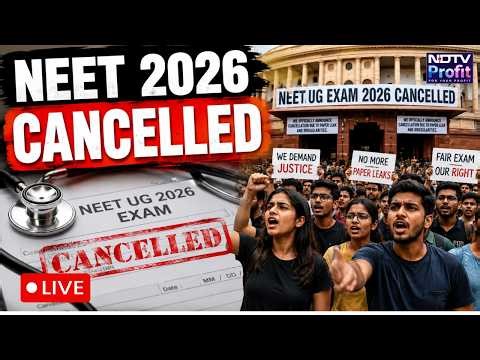 NEET UG 2026 CANCELLED LIVE | Govt Orders Re-Exam After Paper Alleged Leak | Protest Erupts LIVE