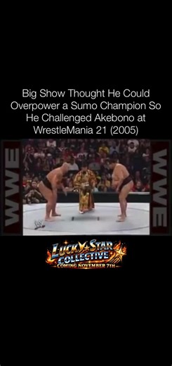 Big Show was used to being the biggest man in the room—until he stepped into a sumo match against Akebono. At WrestleMania 21 in 2005, the WWE giant tested his strength against an actual former Yokozuna…and found out there are levels to being big. 😂 Follow @KingMemenes for more history, mythology, and forgotten stories. ⚜️ Hashtags: #BigShow #Akebono #WWE #fyp #fypp Source: WWE — WrestleMania 21: Akebono def. Big Show, April 3, 2005. WWE confirms this was the first Sumo Match in WWE history, an