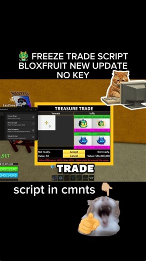 Roblox Blox Fruits Script - Freeze Trade + Force Accept NO KEY