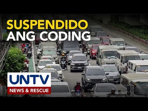 Expanded number coding, suspendido sa Dec 24-25, 29-31 at Jan 1-2 -MMDA