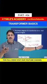 TRANSFORMER BASICS IN ELECTRICAL ENGINEERING (PART 54) #shorts #tiklesacademy