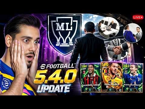 NEW eFootball 5.4.0 UPDATE LIVE 🔥 MASTER LEAGUE IS HERE! 🏆