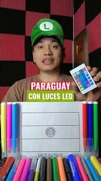 PINTANDO LA BANDERA DE PARAGUAY CON LUCES LED