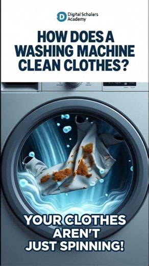 How Does a Washing Machine REALLY Clean Clothes? 🧺😱 | The Science Explained! #washingmachine
