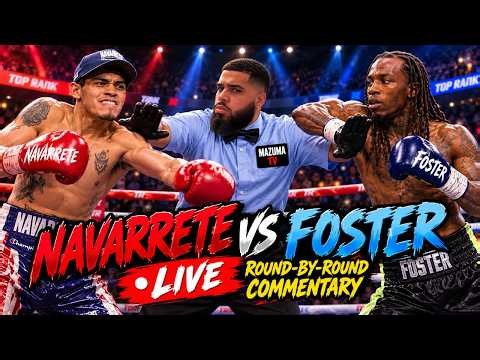 🔥 Emmanuel Navarrete vs O’Shaquie Foster LIVE! Round-by-Round Commentary, Fight Reaction & Results