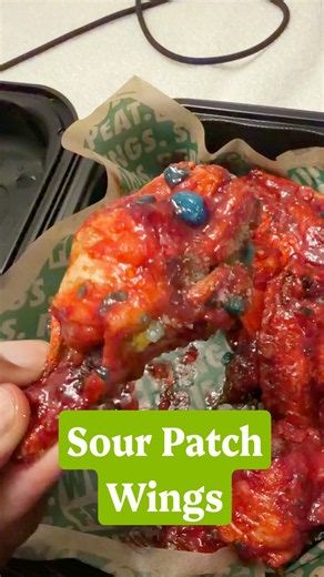 Sour Patch Kid Wings from Wingstop! #foodreview #foodie
