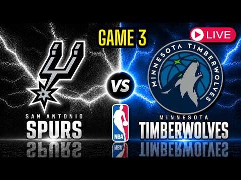San Antonio Spurs vs Minnesota Timberwolves - GAME 3 NBA PLAYOFFS - Western Conference Semifinals