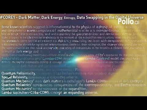 #CORE1 Dark Matter, Dark Energy, Entropy, Data Swapping in the Digital Universe