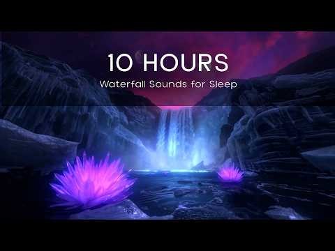 Alien Ice World Waterfall | 10 Hours Deep Sleep