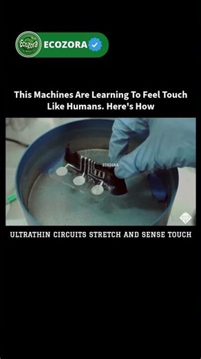 This Electronic Skin That Feels Like Humans 🤖 #robotics #science #shorts