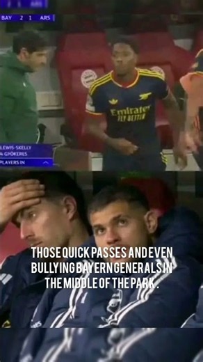 When Arteta brought Skelly in the game start #arsenalfans #PremierLeague #championsleague #football