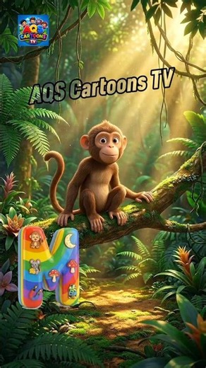 M for Monkey 🐒| Alphabet Song | Learn ABC Animals for Kids | AQS Cartoons TV #kidsfun #nurseryrhymes