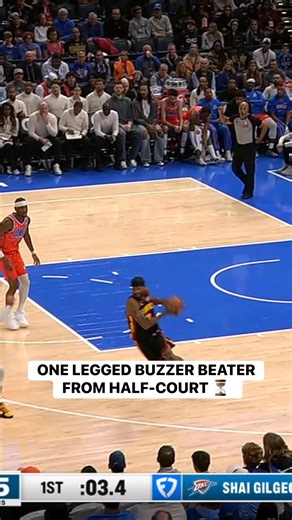 Nickeil Alexander-Walker somehow knocks down the RIDICULOUS left handed shot from half court to beat the horn! 🚨 ATL-OKC • NBA League Pass Tap to Watch ➡️ https://www.nba.com/how-to-watch-game-redirect/0022500455?partnerRef=NBA&platform=Facebook&surface=Post | NBA