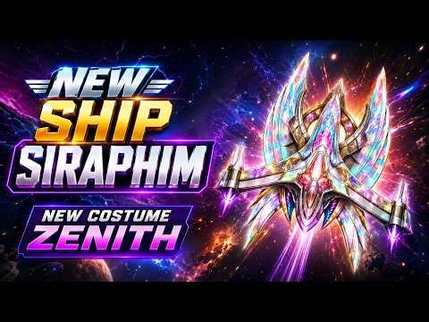 🚀GALAXY ATTACK ALIEN SHOOTER New Ship 17 Costume ZENITH Gameplay & Review🔥Ultimate Power Test