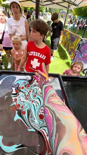 Best Body Marbling Dip at Return to the River Festival
