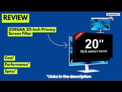 Best 20-Inch Monitor Privacy Screen Review | Anti Spy & Blue Light Filter for Office & Public Use!