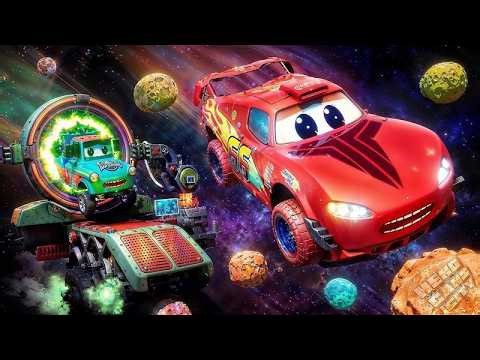 Epic Space Race 🚀 McQueen vs Alien Car | Who Will Win?