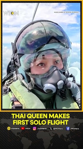 Thailand’s Queen Makes Historic Solo Flight in Gripen Fighter Jet | WION News