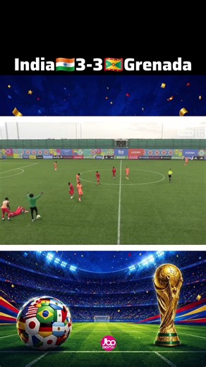 India 3 - 3 Grenada | U-15 World Cup