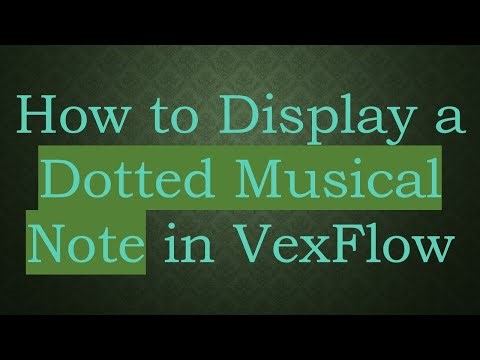 How to Display a Dotted Musical Note in VexFlow