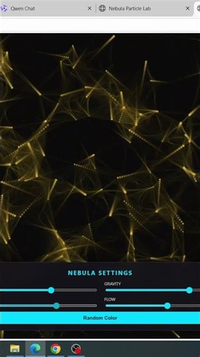 Try Nebula Particle Simulation Tool (Just Download HTML File)