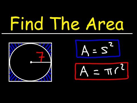 How to Find the Area of the Shaded Region When a Circle is Inscribed in a Square