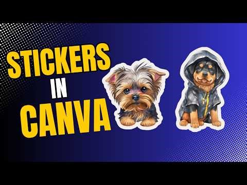 How to Make Stickers in CANVA. Tutorial for Beginners