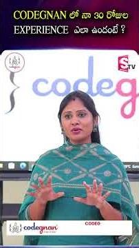 My 30 Days Experience at CODEGNAN!😳🔥#CodegnanExperience #LearnCoding #Programming | SumanTV Usha