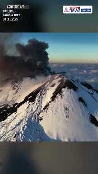 Watch | Skier Glides Down Mount Etna During Eruption