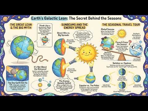 Why Do We Have Seasons? | Earth's Tilt & the Four Seasons Explained for Kids 🌸☀️🍂❄️