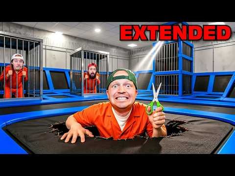 7 Days Escaping Trampoline Park Prison! - EXTENDED