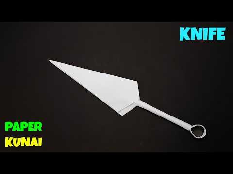 How to Make a Paper Kunai | Origami Paper Kunai Knife | Simple
