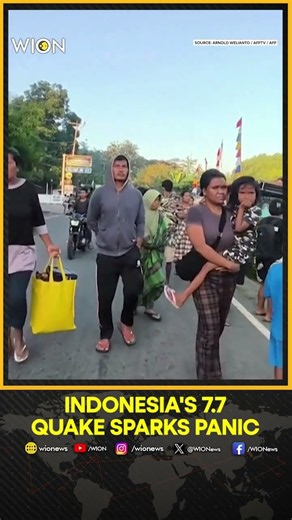 Indonesia Quake Triggers Tsunami Warning, Residents Flee | WION Shorts