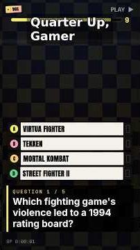 90s Arcade and PC Gaming Trivia Quiz