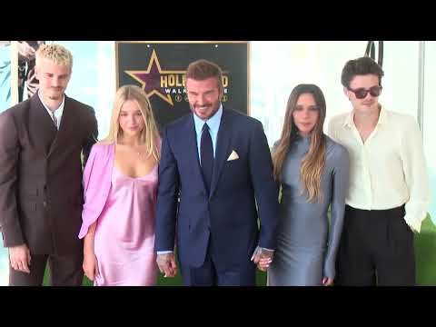 David Beckham gets Walk of Fame star