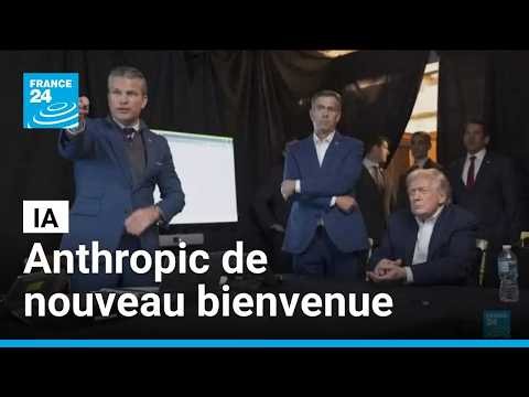IA : Washington assouplit les règles pour Anthropic • FRANCE 24