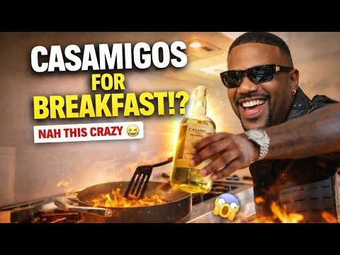 Ray J’s Drunk Breakfast Hack?! Casamigos Sandwich Recipe 🍳🥃