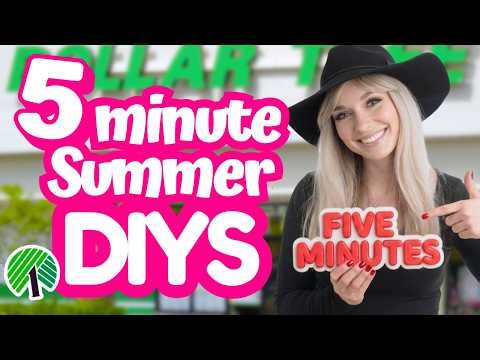 5 Minute Dollar Tree Summer Crafts That Don’t Look Silly