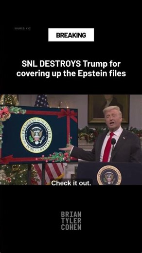 SNL DESTROYS Trump for covering up the Epstein files