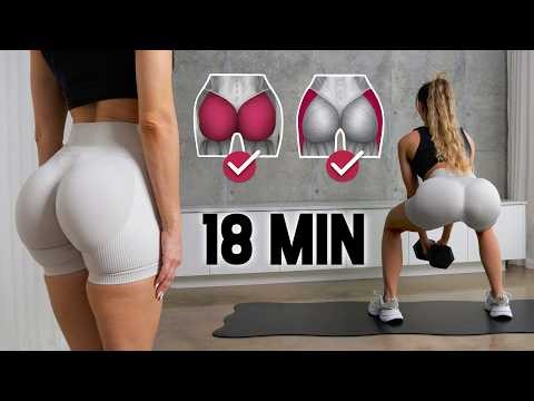 Do This To Grow EVERY INCH OF YOUR BOOTY (Target ENTIRE BOOTY!) Home Workout with Dumbbells & Bands