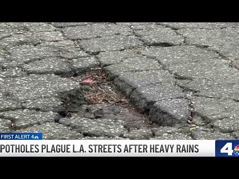 Storms worsen pothole problem across LA streets