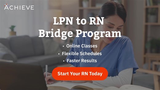 Start an LPN to RN Bridge Now | Achieve Test Prep - Nursing Degree Fast Track