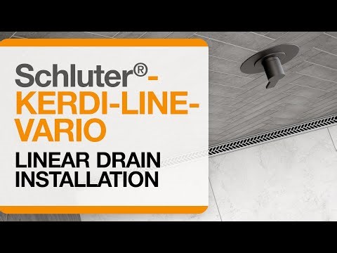 How to install the Schluter®-KERDI-LINE VARIO Linear Drain