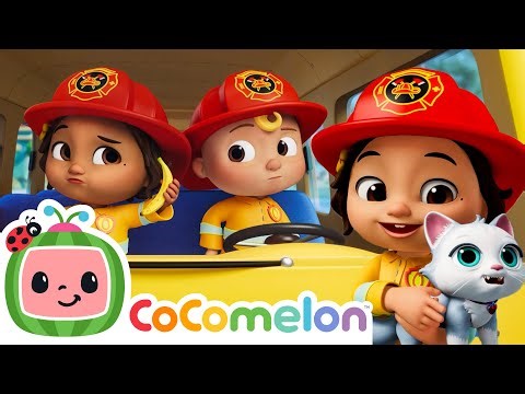 Wheels on the Bus - Rescue Mission🎶🐈| Nina's Familia | CoComelon Nursery Rhymes & Kids Songs
